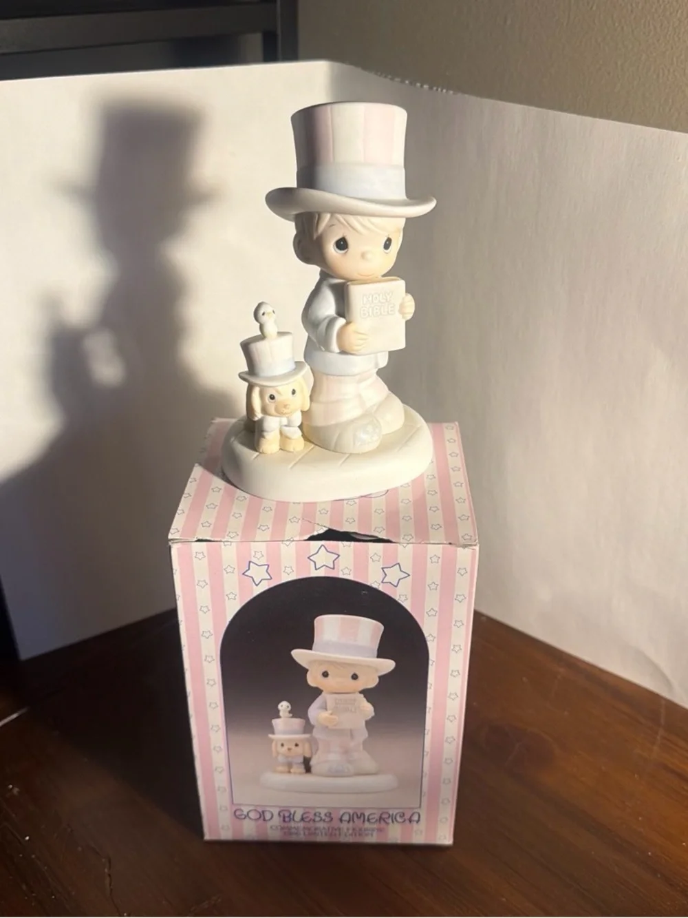Precious Moments God bless America- Box slightly damaged